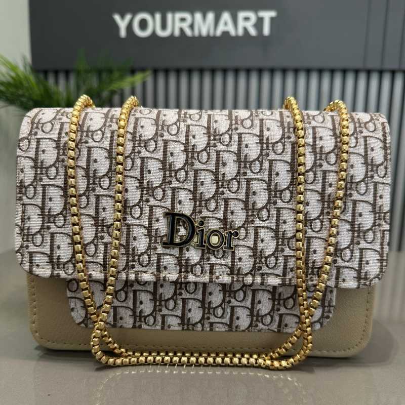 ProductImage-2025-08-13T135544.684_1755075772.jpg Beige | Dior Oblique Canvas & Leather Flap Clutch | Luxury Designer Handbag for Women - Image 7