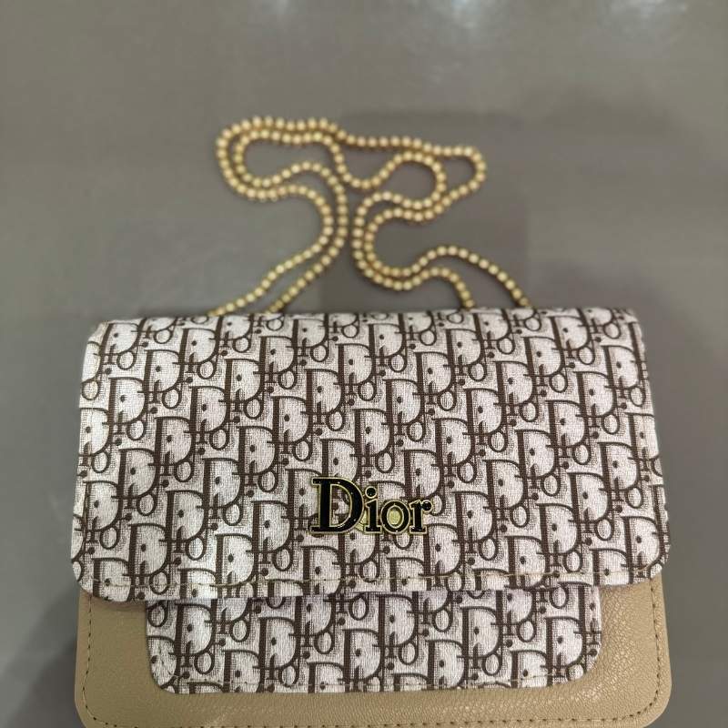 ProductImage99_1755075773.jpg Beige | Dior Oblique Canvas & Leather Flap Clutch | Luxury Designer Handbag for Women - Image 8